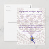 Gebed voor goddelijke reiniging en uitlijning briefkaart (Voorkant / Achterkant)