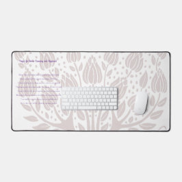 Gebed voor goddelijke reiniging en uitlijning bureaumat