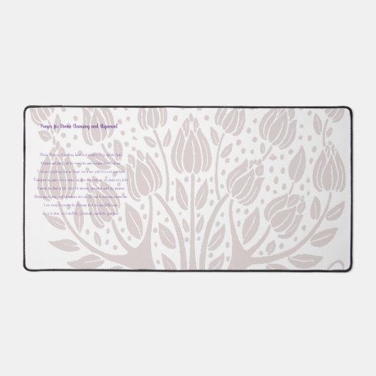 Gebed voor goddelijke reiniging en uitlijning bureaumat (Voorkant)