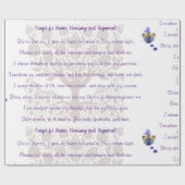 Gebed voor goddelijke reiniging en uitlijning cadeaupapier (Vlak)