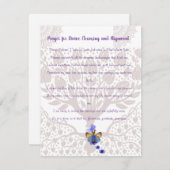 Gebed voor goddelijke reiniging en uitlijning feestdagenkaart (Voorkant / Achterkant)