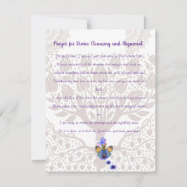 Gebed voor goddelijke reiniging en uitlijning feestdagenkaart