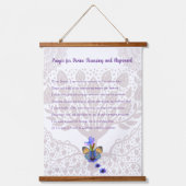 Gebed voor goddelijke reiniging en uitlijning hangend wandkleed (Voorkant)