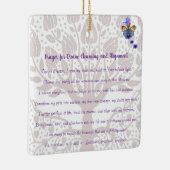 Gebed voor goddelijke reiniging en uitlijning keramisch ornament (Rechts)