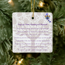 Gebed voor goddelijke reiniging en uitlijning keramisch ornament