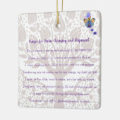 Gebed voor goddelijke reiniging en uitlijning keramisch ornament (Links)