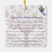 Gebed voor goddelijke reiniging en uitlijning keramisch ornament (Voorkant)