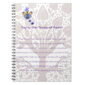 Gebed voor goddelijke reiniging en uitlijning notitieboek (Voorkant)