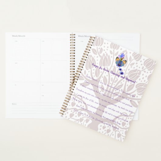 Gebed voor goddelijke reiniging en uitlijning planner (Display)