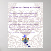 Gebed voor goddelijke reiniging en uitlijning poster (Voorkant)