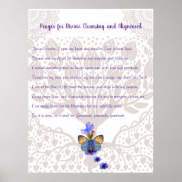 Gebed voor goddelijke reiniging en uitlijning poster