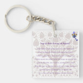 Gebed voor goddelijke reiniging en uitlijning sleutelhanger (voorkant)