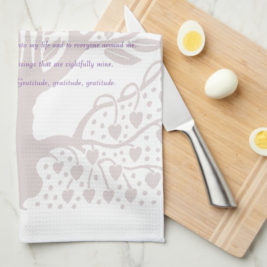 Gebed voor goddelijke reiniging en uitlijning theedoek (Quarter Fold)