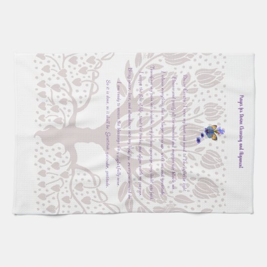 Gebed voor goddelijke reiniging en uitlijning theedoek (Horizontaal)