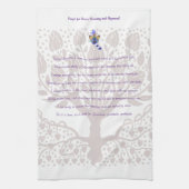 Gebed voor goddelijke reiniging en uitlijning theedoek (Verticaal)