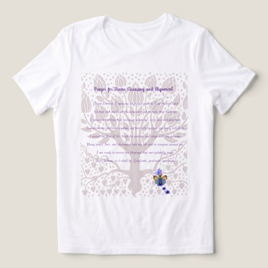 Gebed voor goddelijke reiniging en uitlijning Tri-Blend shirt (Design voorkant)