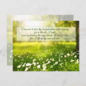 Gebed voor God's begeleiding, Briefkaart van de le (Voorkant / Achterkant)