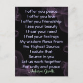 gebed voor het briefkaart van de vrede (Voorkant)