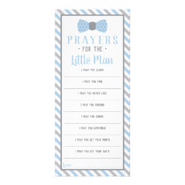Gebed voor het kleine Man, Baby Blue, Grey Reclamekaart
