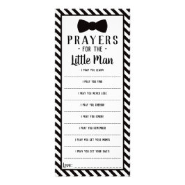 Gebed voor het kleine Man, zwart Reclamekaart