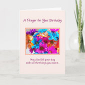Gebed voor je verjaardag... kaart (Voorkant)
