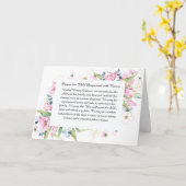 Gebed voor kind gediagnosticeerd met kanker kaart (Gele Bloem)