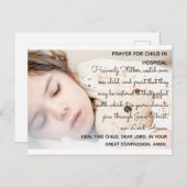 Gebed voor kinderen in het ziekenhuis - Briefkaart (Voorkant / Achterkant)