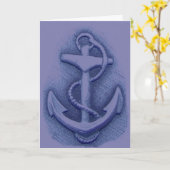 Gebed voor matroos met anker Wenskaart Kaart (Gele Bloem)