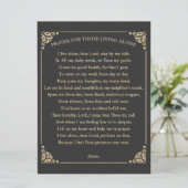 Gebed voor mensen die alleen wonen kaart (Staand voorkant)