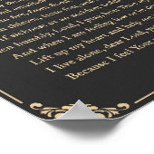 Gebed voor mensen die alleen wonen poster (Hoek)