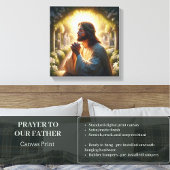 GEBED VOOR ONZE VADER CANVAS AFDRUK