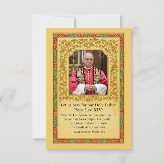 Gebed voor paus Leo XIV | heilig (Voorkant)
