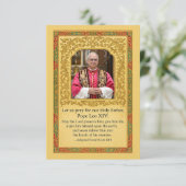 Gebed voor paus Leo XIV | heilig (Staand voorkant)