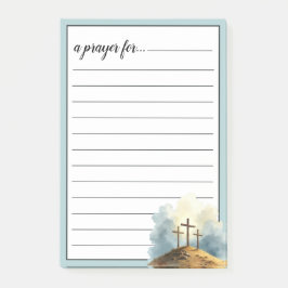 Gebed voor Religieuze Drie Kruizen Oorlogsruimte Post-it® Notes