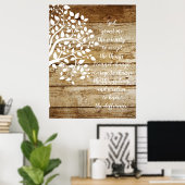 Gebed voor sereniteit van de levensboom poster (Thuiskantoor)