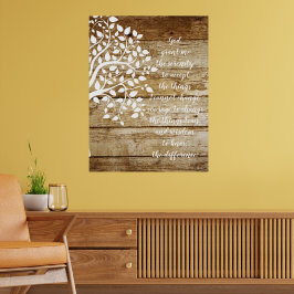 Gebed voor sereniteit van de levensboom poster