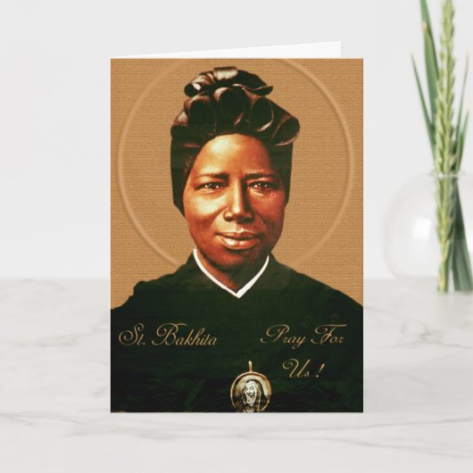 Gebed voor St. Bakhita Kaart (Voorkant)