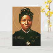 Gebed voor St. Bakhita Kaart (Gele Bloem)