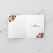 Gebed voor St. Patrick's Day Shamrocks Rozen Feestdagen Kaart (Binnen)