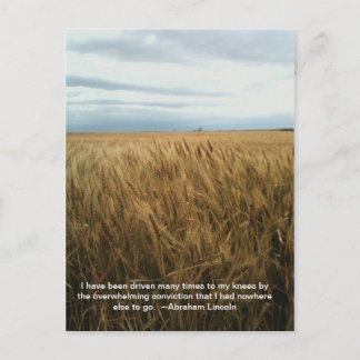 gebed voor tarwevelden briefkaart