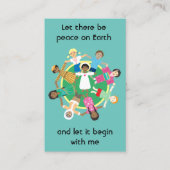 Gebed voor vrede - Franciscus kaart Visitekaartje (Voorkant)