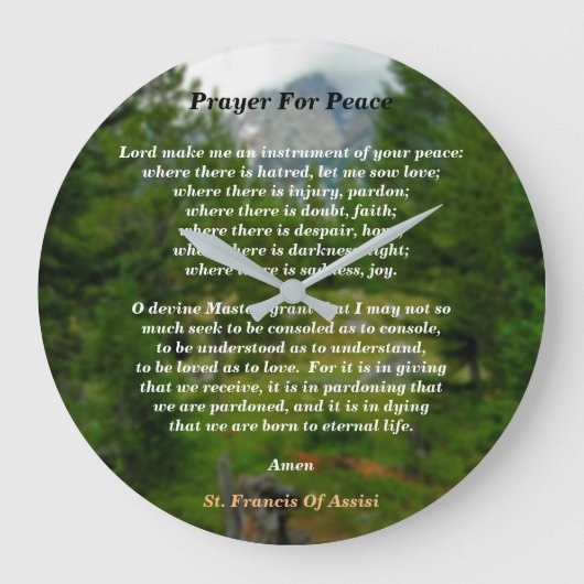 gebed voor vrede grote klok (Voorkant)