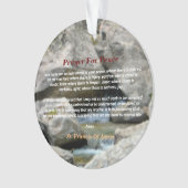 gebed voor vrede ornament (voorkant)