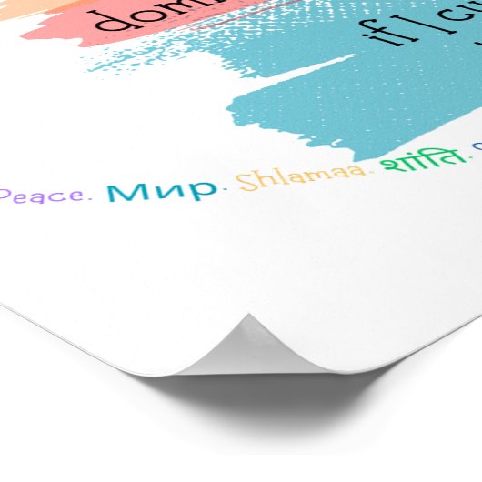 Gebed voor vrede poster (Hoek)