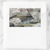 gebed voor vrede rechthoekige sticker (Tas)