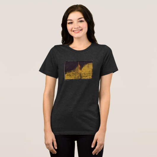 Gebed voor vrede- Tri-Blend shirt (Voorkant volledig)