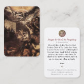 Gebed voor zielen in het zuiveringsstation visitekaartje (Voorkant / Achterkant)