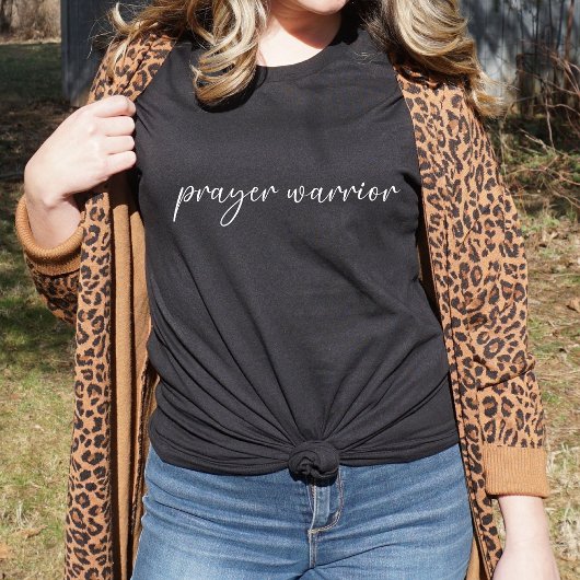 Gebed Warrior Vrouwen Tri-Blend Shirt