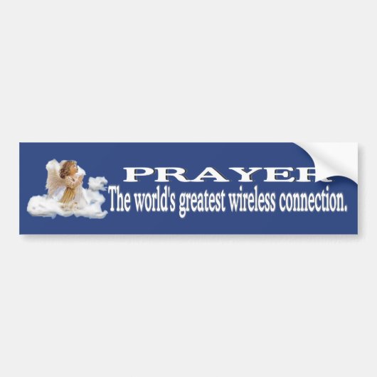 Gebed Werelds Beste Draadloze Verbinding #2 Bumpersticker (Voorkant)