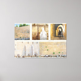 "Gebed" Westerne Muur KOTEL Jeruzalem Oude Stad Canvas Afdruk